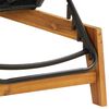 vidaXL Sun Lounger with Cushion Poly Rattan&Solid Wood Acacia