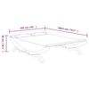 vidaXL Outdoor Lounge Bed 165x188.5x46 cm Solid Bent Wood Cream