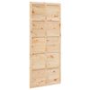 vidaXL Barn Door Natural 90 x 2.5 x 208 cm Solid Pine Wood
