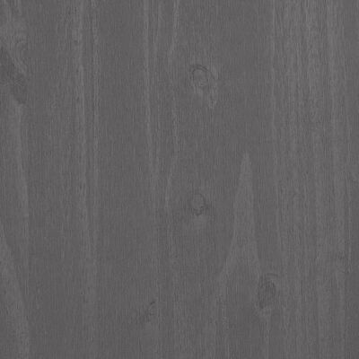 vidaXL Desk HAMAR Light Grey 110x40x75 cm Solid Wood Pine
