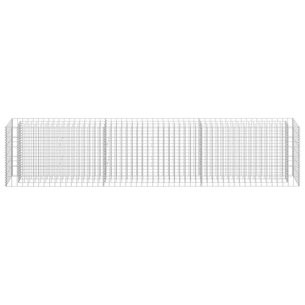 vidaXL Gabion Raised Bed Galvanised Steel 270x30x60 cm