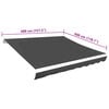 vidaXL Awning Top Sunshade Canvas Anthracite 400x300 cm