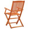 vidaXL Folding Garden Chairs 8 pcs Solid Eucalyptus Wood