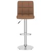 vidaXL Bar Stools 2 pcs Brown Fabric