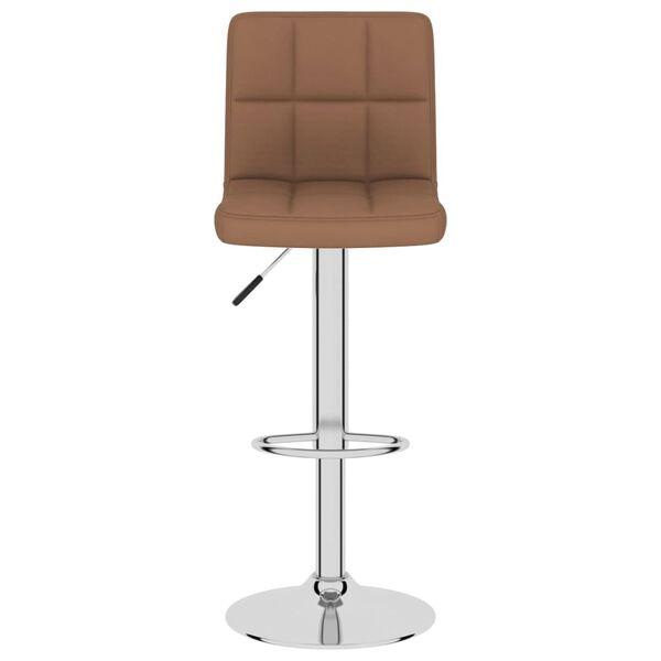 vidaXL Bar Stools 2 pcs Brown Fabric