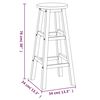 vidaXL 5 Piece Garden Bar Set Solid Wood Acacia