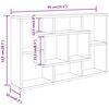 vidaXL Wall Shelf White 85x16x52.5 cm Engineered Wood