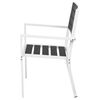 vidaXL Furniture Set 5 pcs Black and White