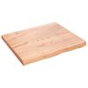 vidaXL Table Top Light Brown 60x50x(2-4) cm Treated Solid Wood Oak