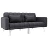 vidaXL Sofa Bed Dark Grey Fabric