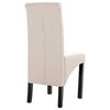 vidaXL Dining Chairs 2 pcs Cream Fabric