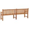 vidaXL Garden Bench 228 cm Solid Teak Wood