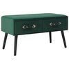 vidaXL Coffee Table Green 80x40x46 cm Velvet