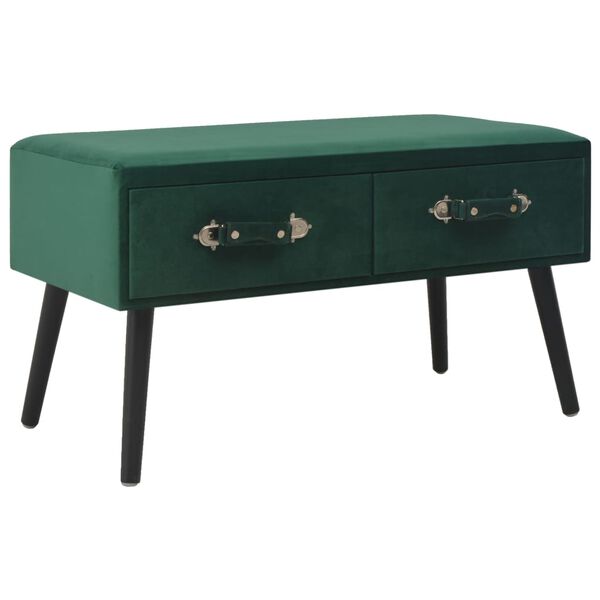 vidaXL Coffee Table Green 80x40x46 cm Velvet