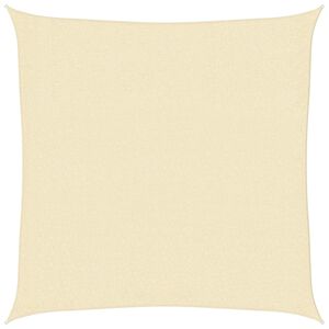 vidaXL Sunshade Sail 160 g/m&sup2; Cream 3x3 m HDPE