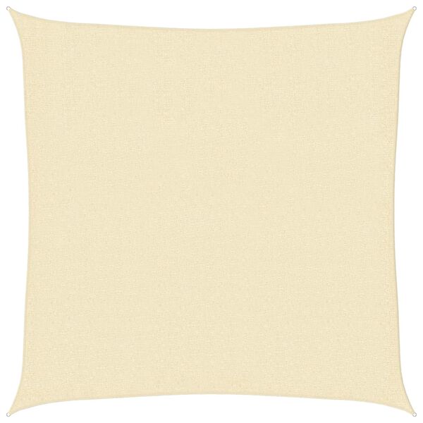 vidaXL Sunshade Sail 160 g/m&sup2; Cream 3x3 m HDPE