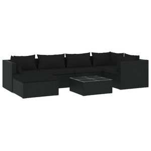 vidaXL Garden Lounge Set | Black