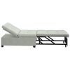 vidaXL Sofa Bed Light Grey 194 x 67 x 82 cm Velvet