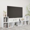vidaXL 6 Piece TV Cabinet Set White Engineered Wood