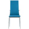 vidaXL Dining Chairs 4 pcs Blue Faux Leather