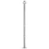 vidaXL Garden Shower with Grey Base 220 cm Stainless Steel
