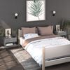 vidaXL 810962 vidaXL Wall-mounted Bedside Cabinets 2 pcs Concrete Grey