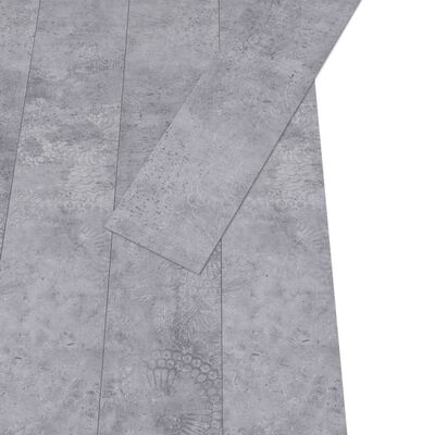 vidaXL Self-adhesive PVC Flooring Planks 5.21 m? 2 mm Cement Grey