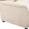 vidaXL Recliner Chair Cream 66.5 x 94 x 101.5 cm Polyester