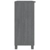 vidaXL Sideboard HAMAR Dark Grey 85x35x80 cm Solid Wood Pine