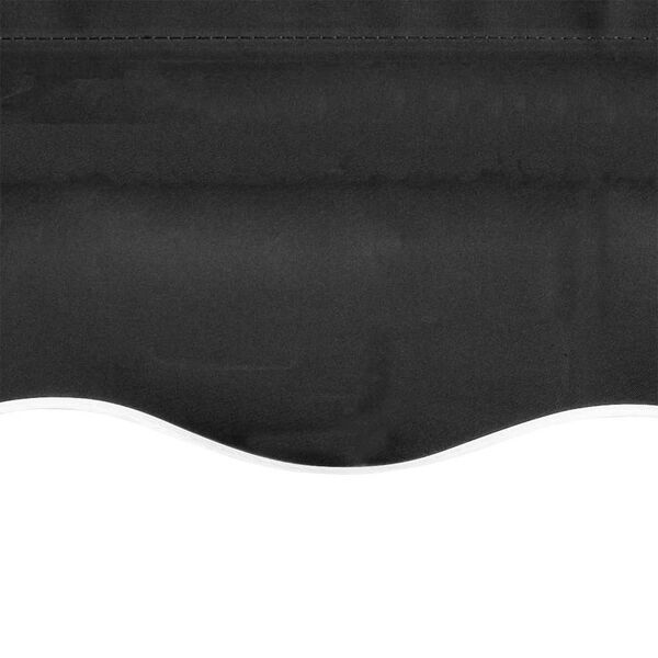 vidaXL Awning Top Sunshade Canvas Anthracite 4x3 m