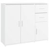 vidaXL Sideboard White 91x29.5x75 cm Engineered Wood