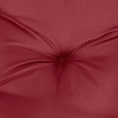 vidaXL Pallet Cushion Wine Red 70x70x12 cm Fabric