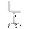 vidaXL Swivel Office Chair White Faux Leather