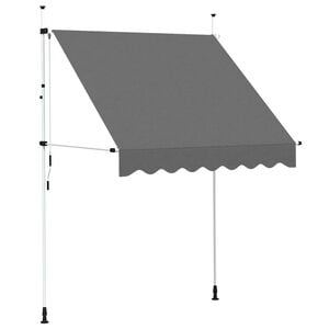 vidaXL Manual Retractable Awning 200 cm Anthracite