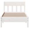 vidaXL Bed Frame without Mattress White 90x200 cm Solid Wood Pine