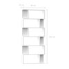 vidaXL Book Cabinet/Room Divider White 80x24x192 cm Engineered Wood