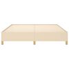 vidaXL Bed Frame without Mattress Cream 180x200 cm Super King Fabric