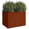 vidaXL Planter 62x47x46 cm Corten Steel