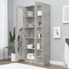 vidaXL Vitrine Cabinet Concrete Grey 82.5x30.5x185 cm Engineered Wood