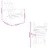 vidaXL Garden Adirondack Chairs with Footrests 2 pcs Solid Wood Acacia