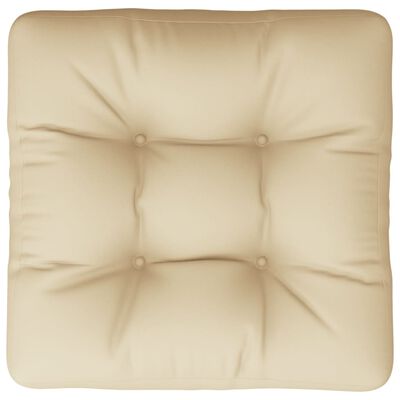 vidaXL Pallet Cushion Beige 58x58x10 cm Fabric