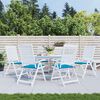 vidaXL Garden Chair Cushions 6 pcs Blue 50x50x4 cm Oxford Fabric