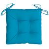 vidaXL Chair Cushions 2 pcs Light Blue 40x40x7 cm Oxford Fabric