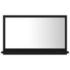 vidaXL Mirror | Black | Engineered wood, acrylic | 60x10.5x37 cm | Wall Mirror