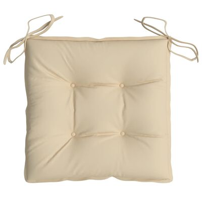 vidaXL Chair Cushions 2 pcs Beige 50x50x7 cm Oxford Fabric