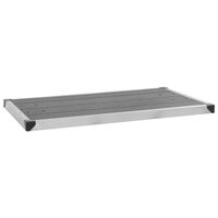 vidaXL Outdoor Shower Tray WPC Stainless Steel 110x62 cm Grey