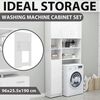 vidaXL Washing Machine Cabinet Set White Engineered Wood