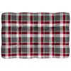 vidaXL Pallet Sofa Cushions 7 pcs Red Check Pattern
