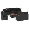 vidaXL Garden Sofa Set | Black