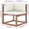 vidaXL 4 Piece Garden Pallet Lounge Set with Cushions Impregnated Pinewood